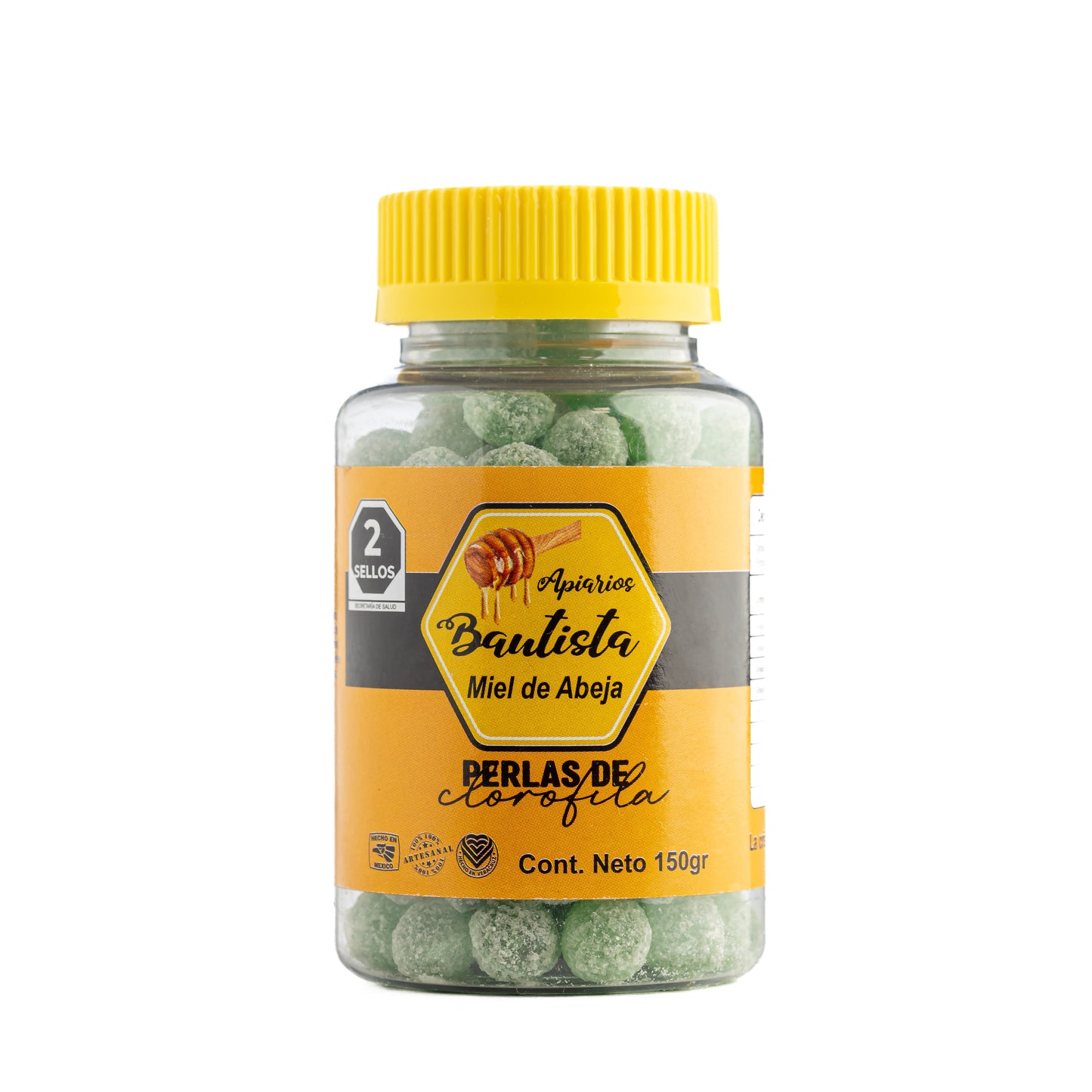 Frasco Perlas Clorofila 150grs