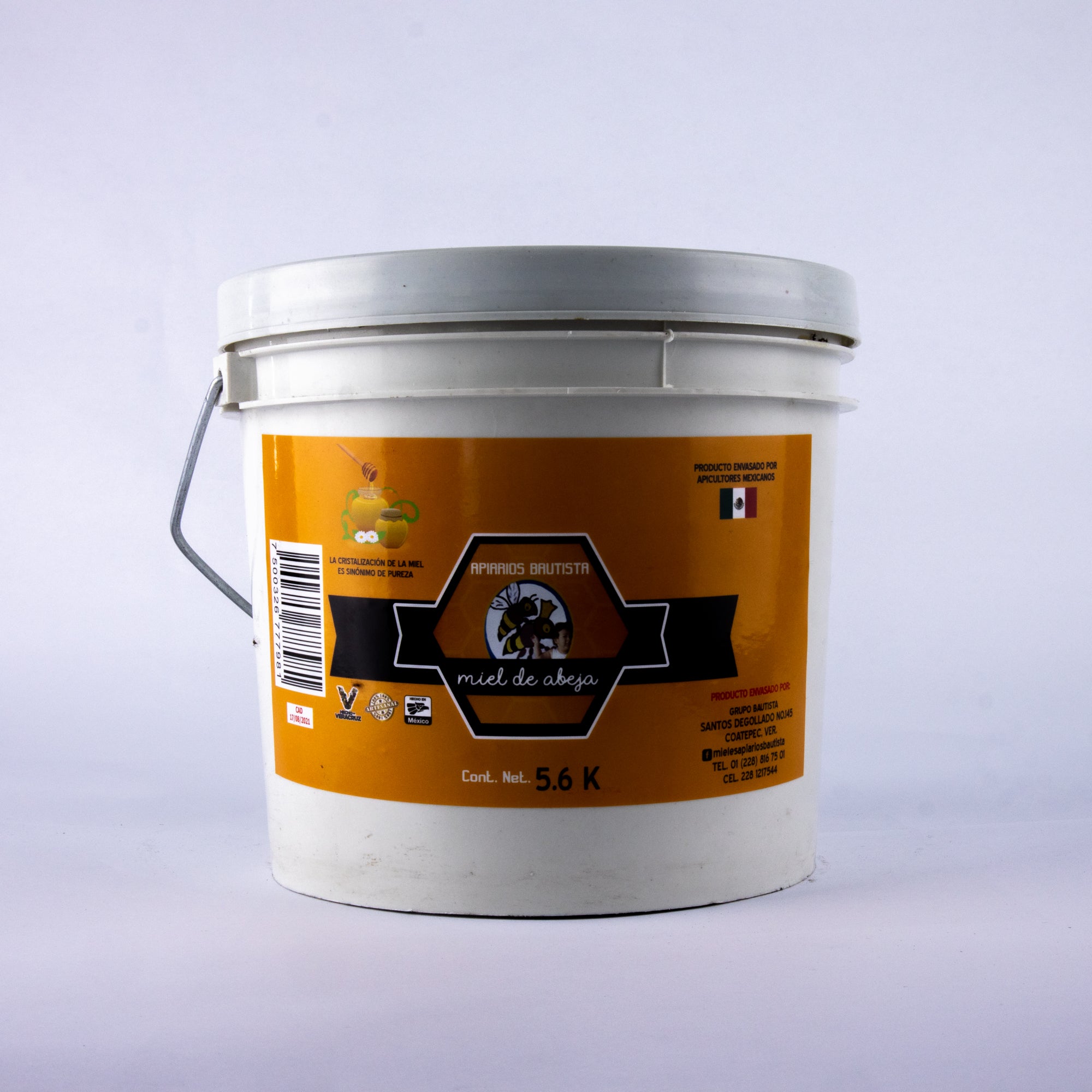 Cubeta Miel Con Propóleo 5.6KG
